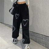 Women Heart Printing Sweatpants