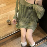 Long Sleeve Knitted Cardigan