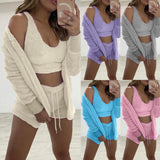 Fluffy Pajamas Set For Women