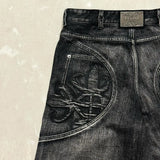 Washed Retro Baggy Jeans