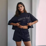 2 Piece Set  Pullover Shorts