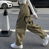 Women Heart Printing Sweatpants